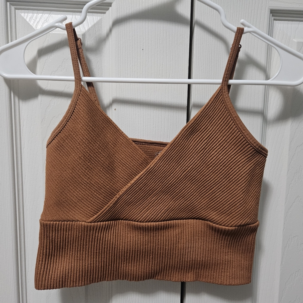 Aura Burnt Orange Longline Top/Bralette